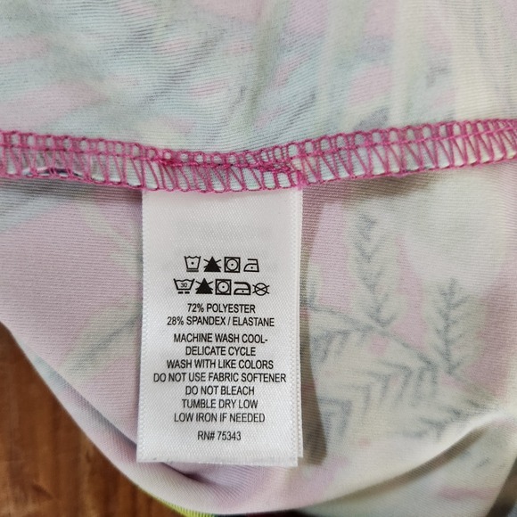 Tommy Bahama Golf 1/4 Zip Pullover Top Thumbholes‎ Pockets Large Tropical UPF 50 - Picture 13 of 13